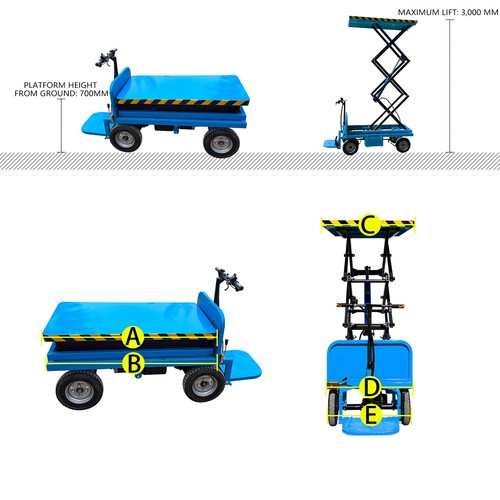Piattaforma forbice elettrica - piattaforma,